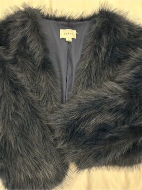 HYFVE Gorgeous Blue Faux Fur Teddy Jacket